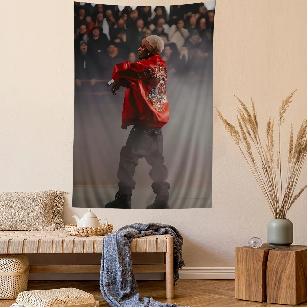 Music Star Playboi Carti Cartoon Tapestry Wall Hanging Decoration Household Home Decor