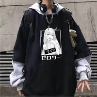 zero two darling in the franxx hooded sweatshirts anime hoodie streetwear cosplay sweatshirt print oversized hoodies women men