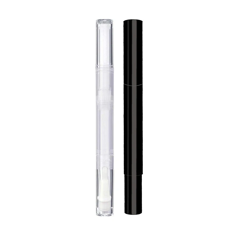 

10pcs 3ml Transparent Twist Pens Empty Nail Oil Pen with Brush Tip Cosmetic Lip Gloss Container Applicators