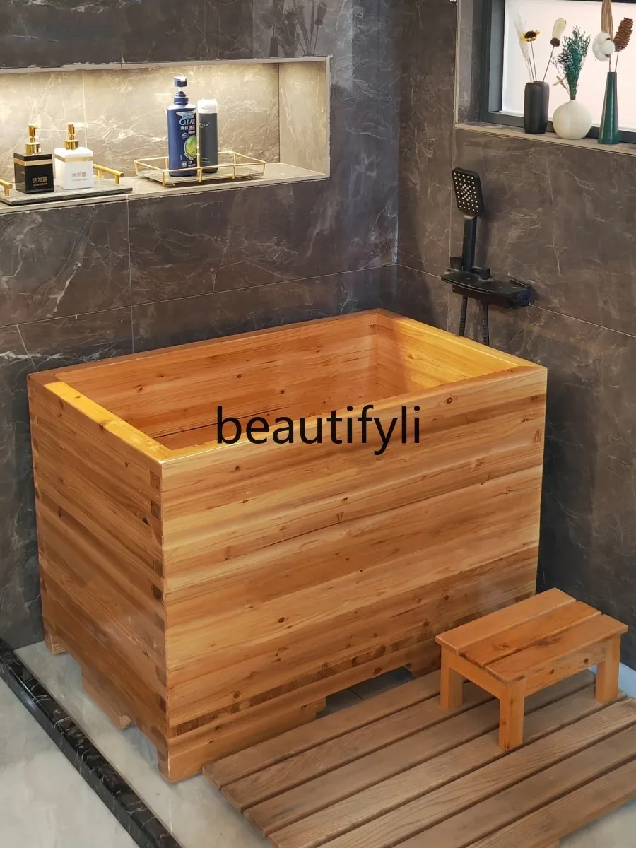 Деревянная ванна для замачивания деревянное ведро глубокая бытовая сидячая