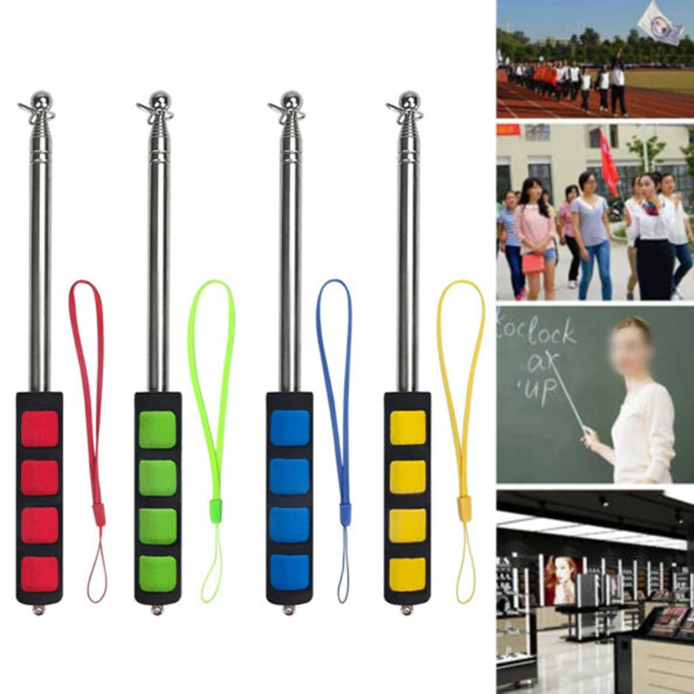 

1pc Portable Handheld Pole 1.6M Portable Telescopic Extendable Handheld Windsock Flag Pole Pointer Poles Flagpole Hardware
