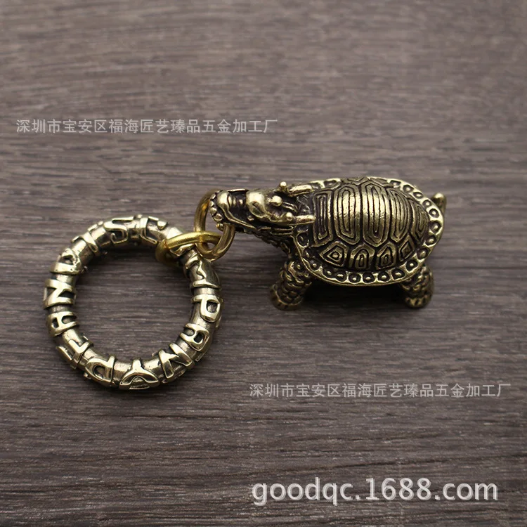 Латунный декоративный фон Xuanwu в виде черепахи дракона декор для стола счастливый