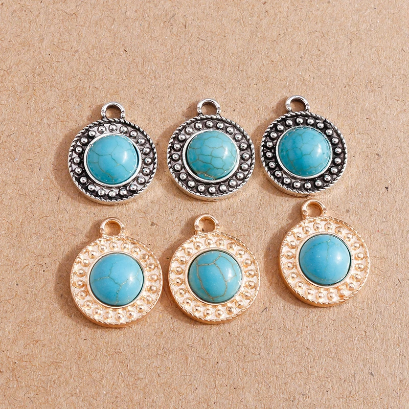 

10pcs 13*17mm Vintage Alloy Charms for Jewelry Making Bohemian Drop Earrings Pendants Necklaces DIY Keychains Accessories
