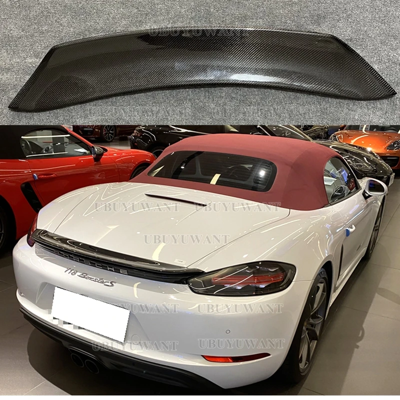 

Спойлер для заднего багажника из настоящего углеродного волокна для Porsche 718 Boxster & Cayman 2016 и выше