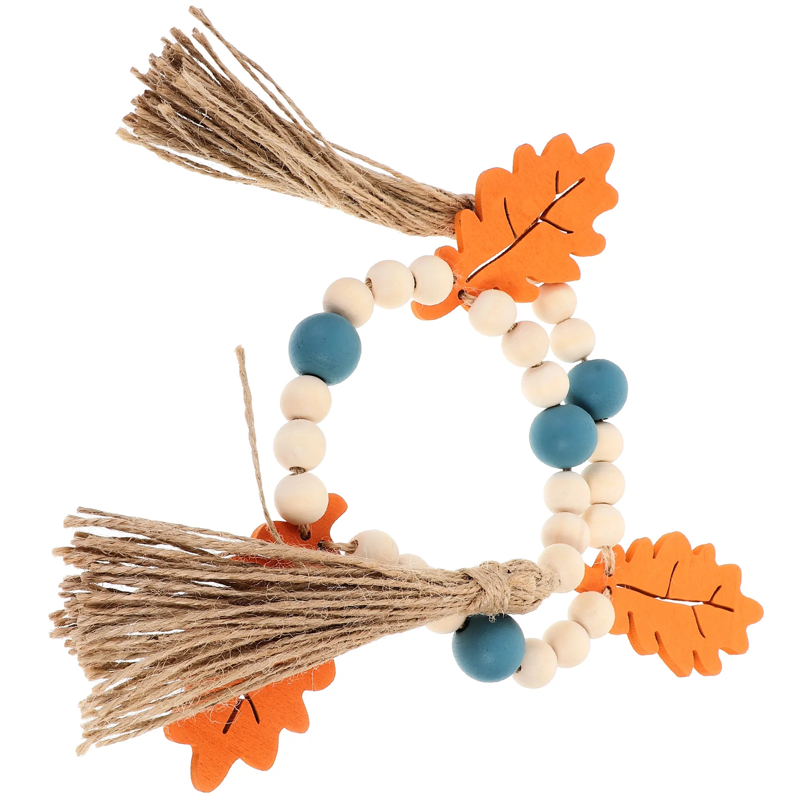 

Autumn Decor Decorative Pendant Bead Garland Decorations Wooden Thanksgiving Party