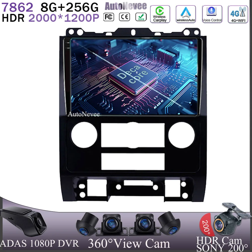 

Car Android 13 For Ford Escape 2007-2012 High-Performance CPU Stereo Multimedia Player No 2Din DVD Head Unit High-Performance 5G
