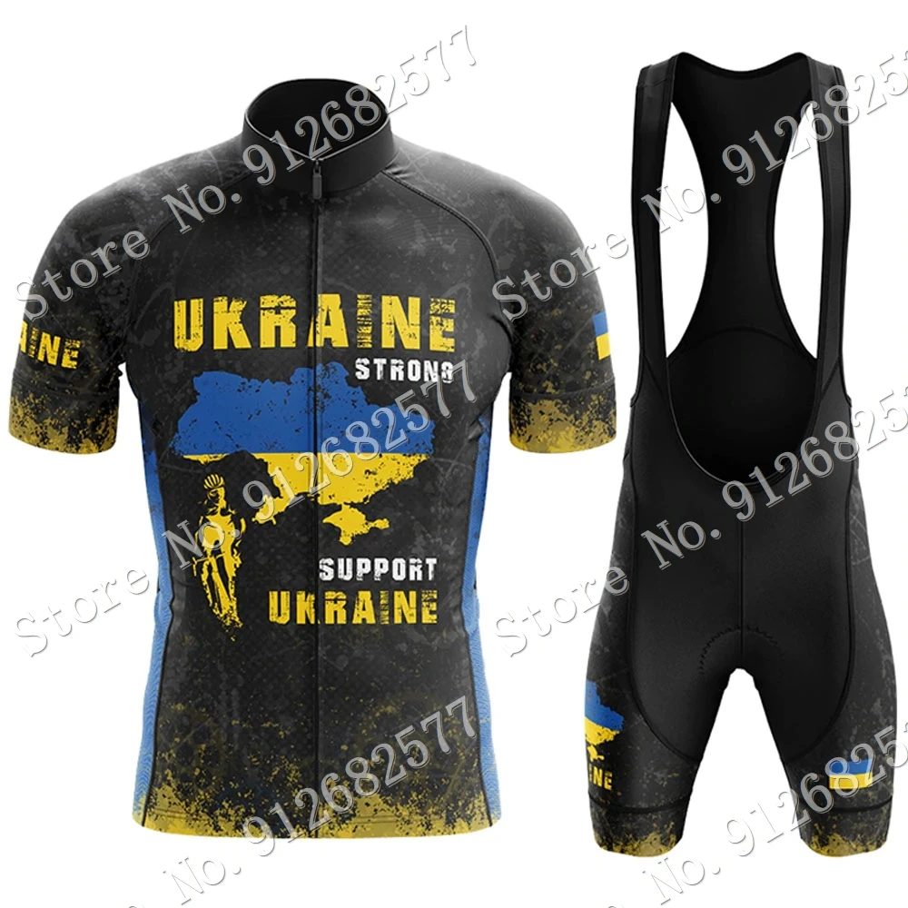 

Комплект одежды для велоспорта из джерси и шортов национальной сборной Украины, лето 2022