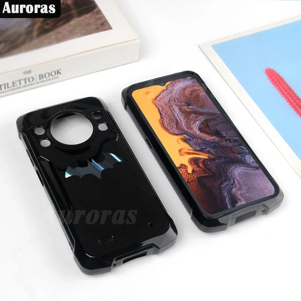 Чехол Skinlee для Cubot KingKong AX с металлическим логотипом матовый силиконовый