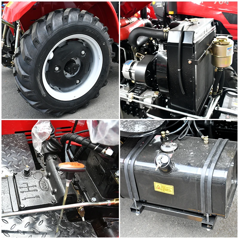Фото Бесплатная доставка! Сельскохозяйственный трактор Weichai 80 л.с. 4x4 с дизельным двигателем и коробкой передач, сертифицированный EPA. №2
