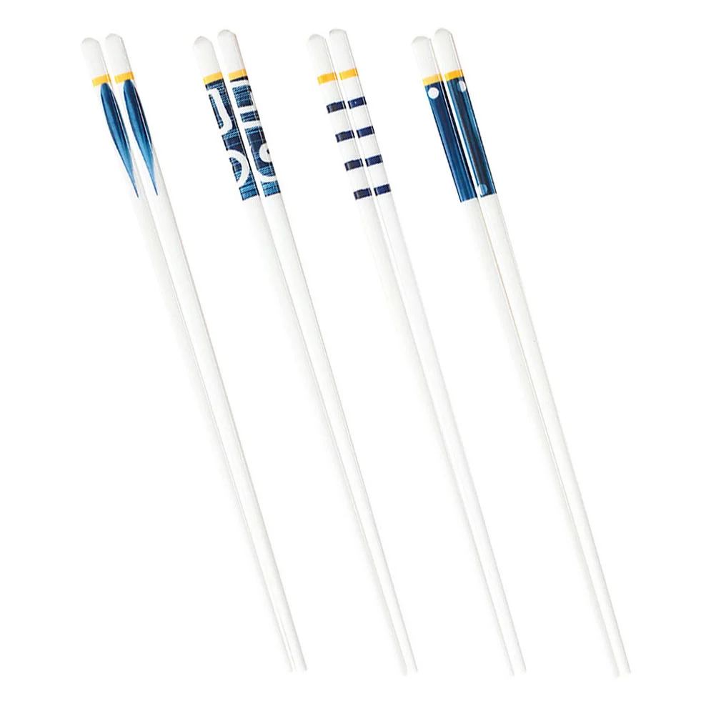 

8Pcs Japanese Ceramic Classic Chopsticks Portable Chopsticks (Assorted Color)