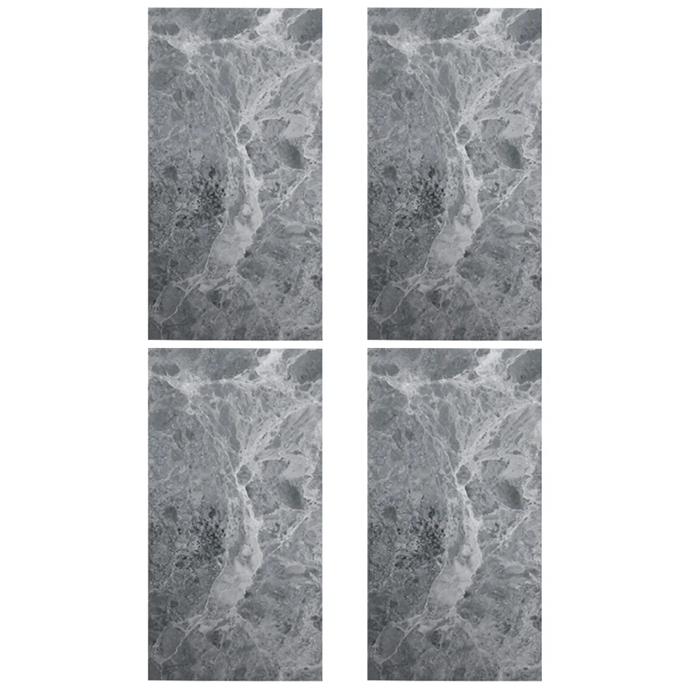 

Tile Stickers Wall Sticker Wallpaper Paste Decals Home Marbling Non Skid Floor Grey Bathroom Decorative Oil Peelstick Backsplash