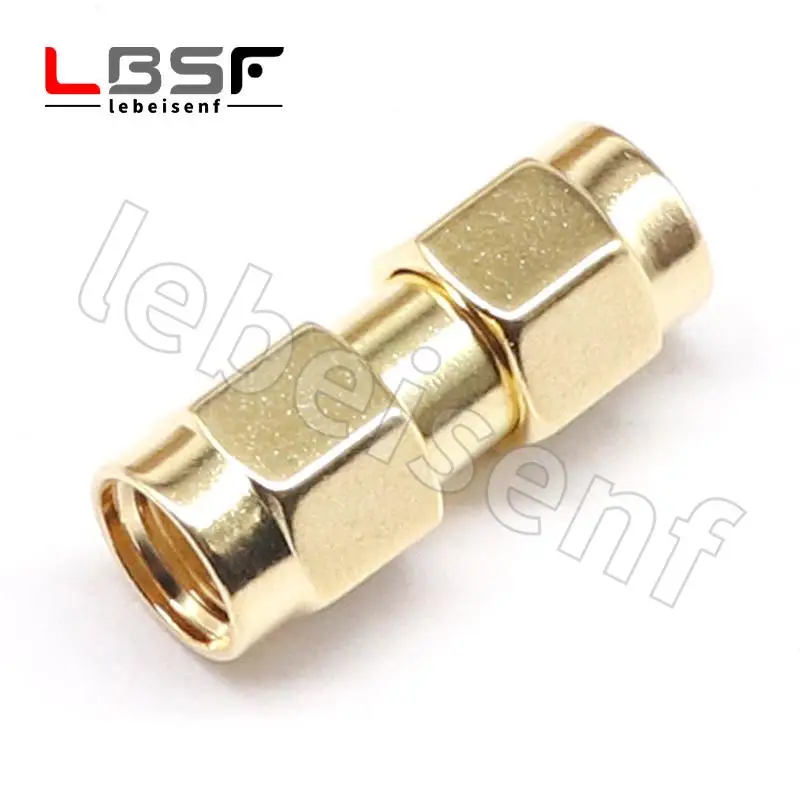 Женский и мужской разъем SMA-SMA позолоченный |