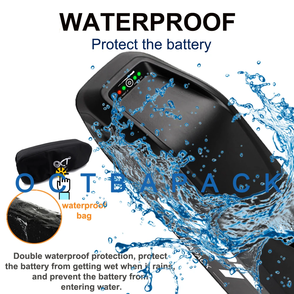 Литий-ионный аккумулятор для электровелосипеда Hailong G70 48 В 20 Ач 36 500 52 в 1000