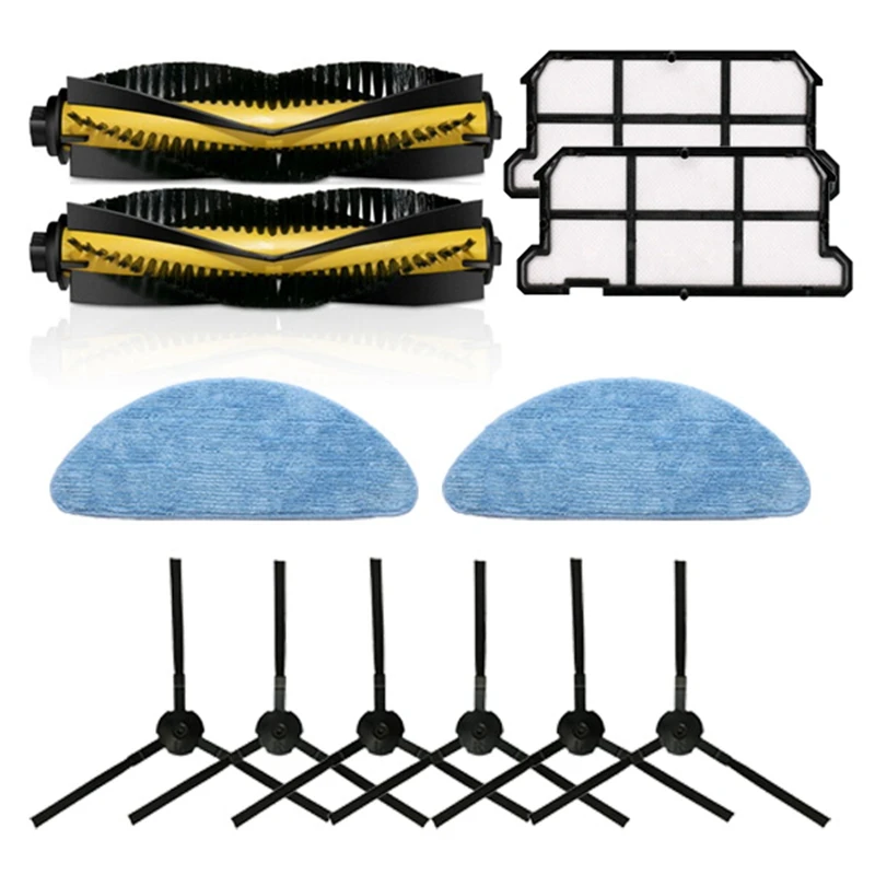 

for Chuwi Ilife V7 V7S Plus Robotic Vacuum Cleaner Parts Kit Main Brush+Side Brush+Filter+Mop Cloth Accessories