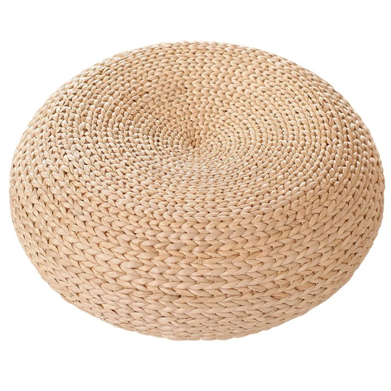 

Natural Straw Round Tatami Cushion Chair Cushion Floor Cushion Yoga Meditation Round Doormat Home Improvement Supply