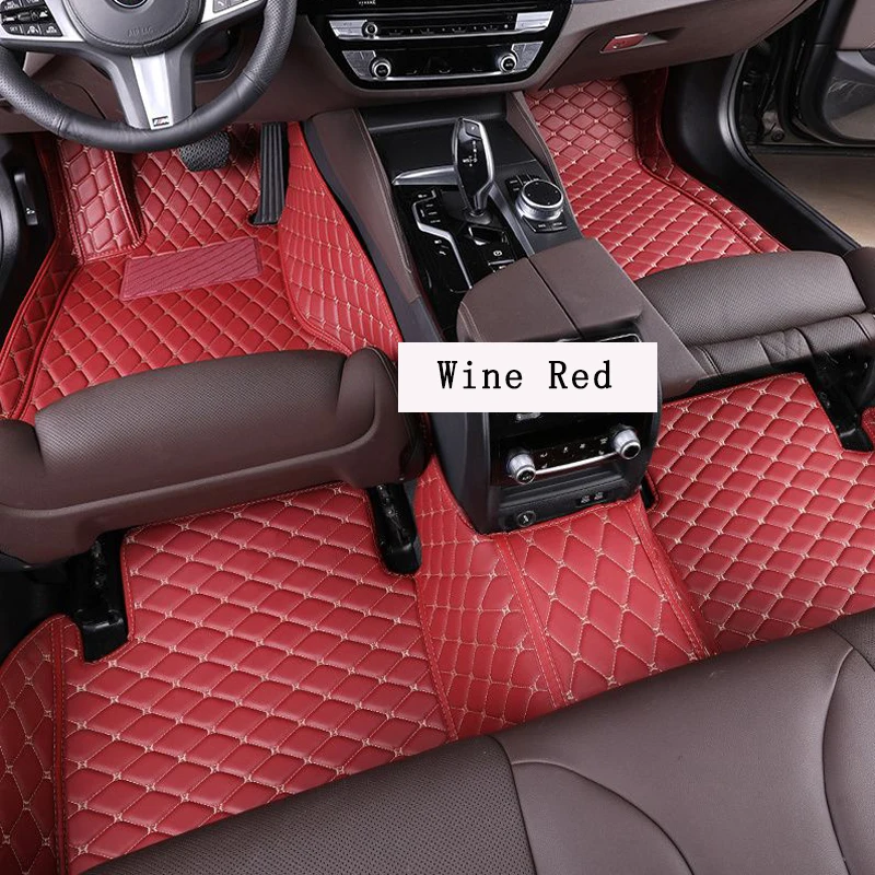 Фото Коврики для автомобиля Kia Forte Cerato K3 YD, на заказ, подходят для моделей 2013-2018 годов, кожаные автоаксессуары, автомобильный ковер №1