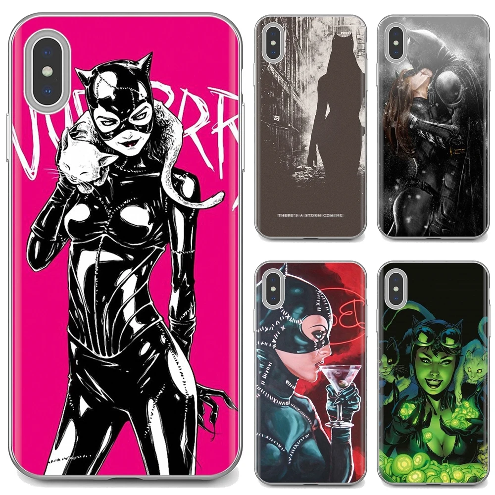 Мягкий силиконовый чехол с героями мультфильмов marvel комиксов Женщина-кошка для