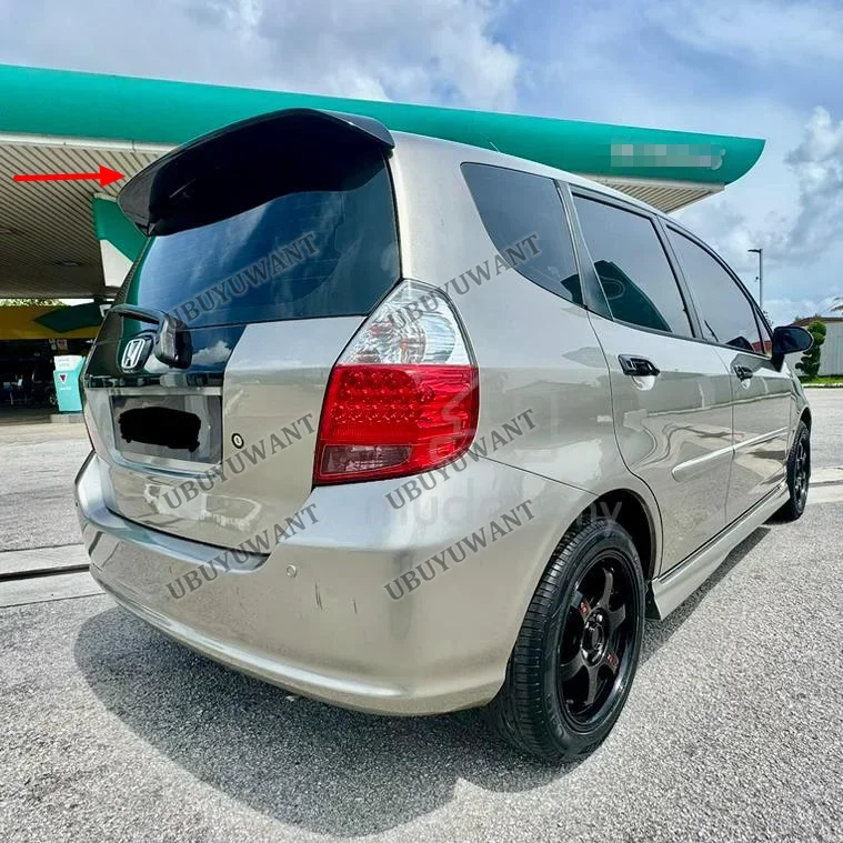 Фото Для HONDA FIT JAZZ GD3 GD1 Хэтчбек 2001-2007: Задний спойлер-«плавник» в стиле SPOON High-Kick из карбона №2