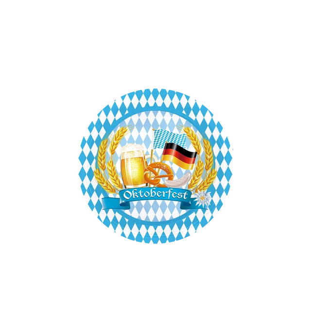 

Тема Октоберфест, одноразовая посуда, бумажные салфетки, чашки, тарелки, скатерти, солома