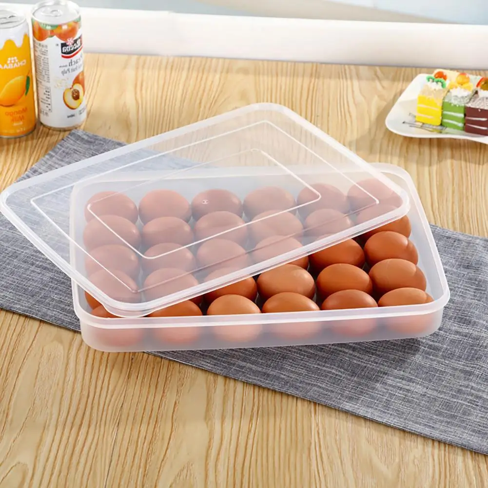 

30 Grids Plastic Egg Storage Containers Box Refrigerator Organizer Drawer Egg Fresh-keeping Case Holder Tray Kitchen Accessories