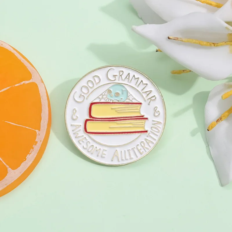 Удивительная Книга Alliteration хорошие аксессуары для грамматики значок студентов