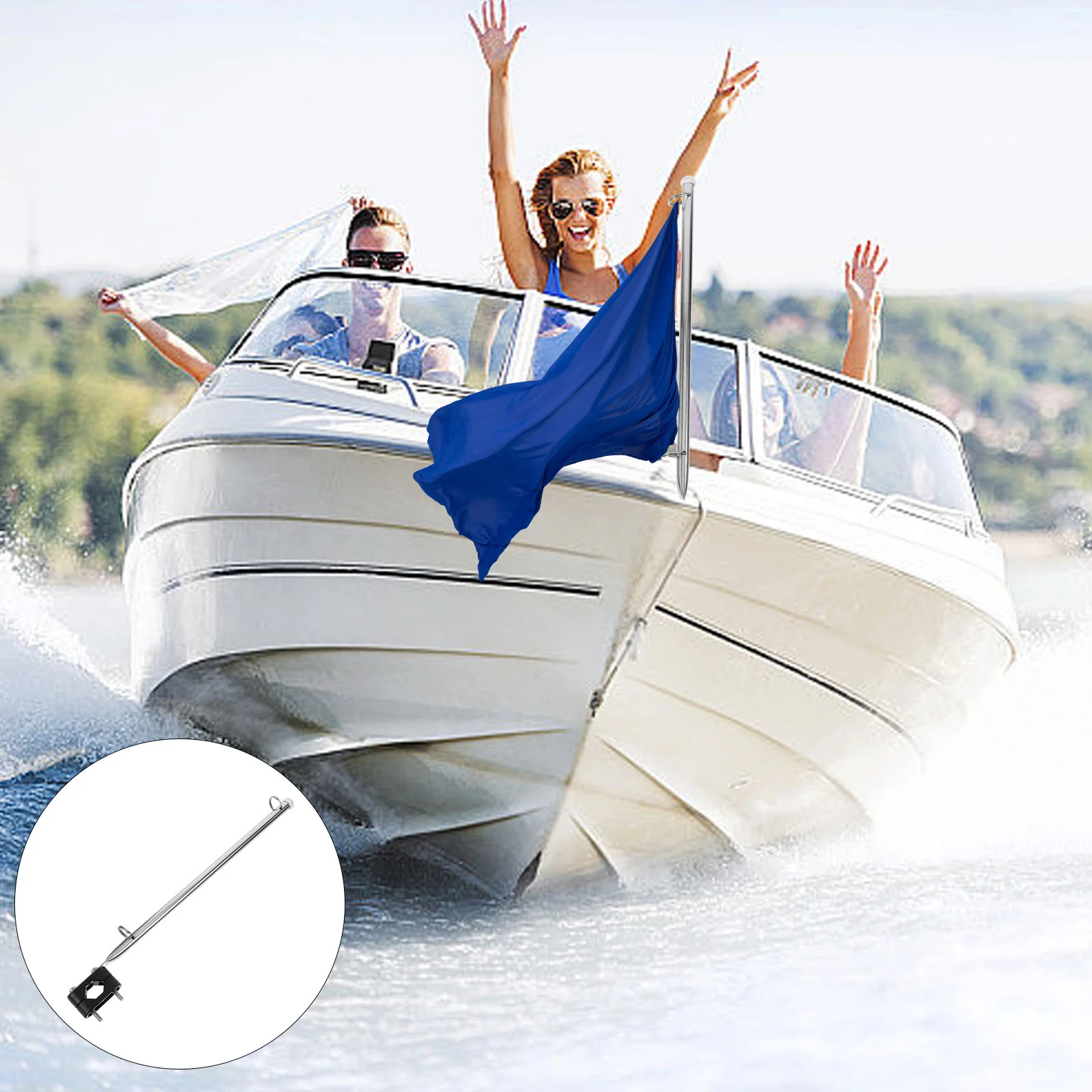 

Морской лодка флагшток фиксатор держатель из нержавеющей стали кронштейн металлический практичный