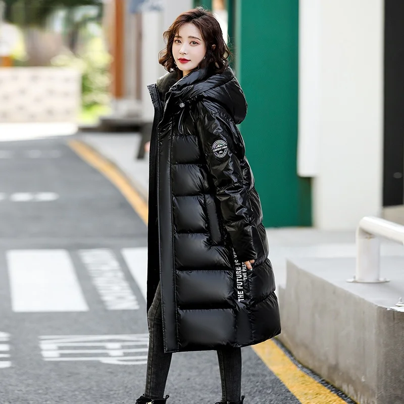 

Женский теплый пуховик на 90% белом утином пуху, повседневное пуховое пальто с капюшоном, женская одежда в Корейском стиле, Gxy1179, зима 2023