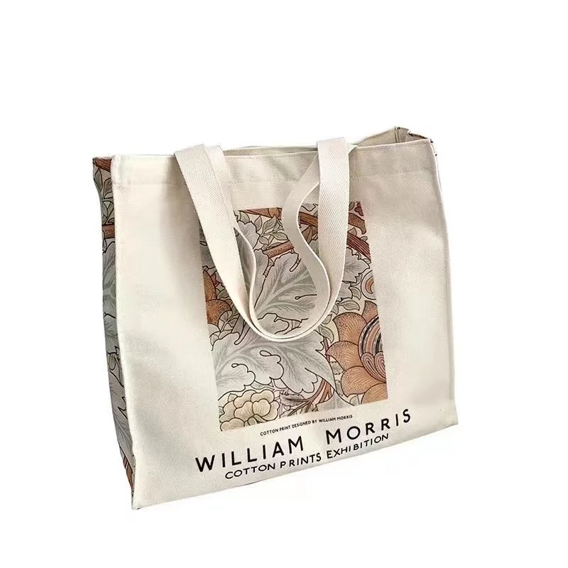 Женская Холщовая Сумка через плечо винтажная Сумка-тоут высокого качества с