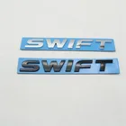 Новый для Suzuki Swift 3D буквами логотипами Стикеры автомобиля Задняя Крышка багажника Серебристая эмблема значок