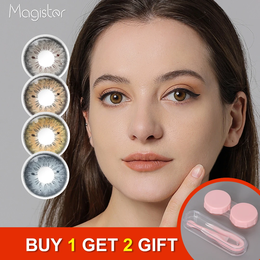 

Color Contact Lenses for Eyes 1 Pair Hot Sales Brown Blue Lens Beauty Pupilentes Yearly Stylish Cosmetic Contact Circle Lenses
