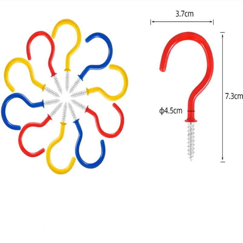 10 шт. уличная палатка с резьбой наземный гвоздь навес Тяговая веревка