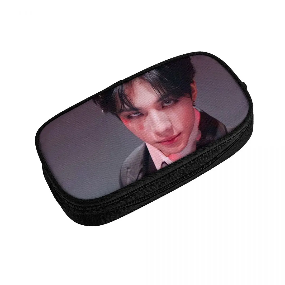 Hyunjin Pen Box Student School Anime Zipper Pen Bag Child Stationery Bag pencase Gift