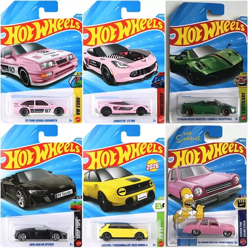 Фото Коллекционная модель автомобиля Hot Wheels 1/64 Mainline Series E Case SIMPSONS PAGANI AUDI MAZDA DODGE, литая под давлением №4