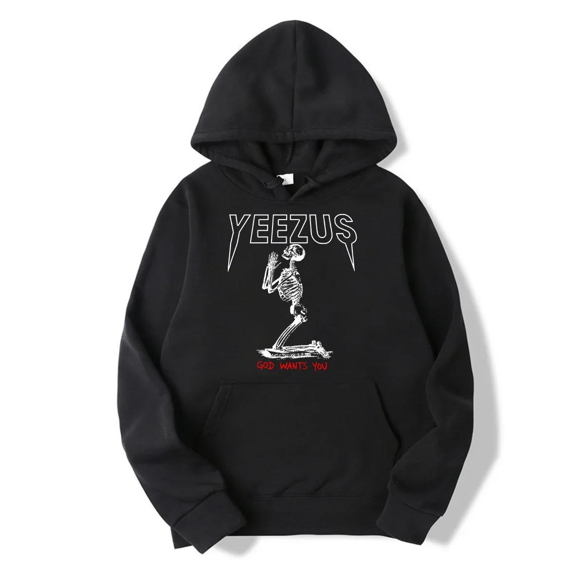 

Winter Cotton Essential Men Yeezus Tour Hip Hop Rap Kanye West God Wants You Hoodie Sweatshirts Graphic Hoodies Unisex M-5XL