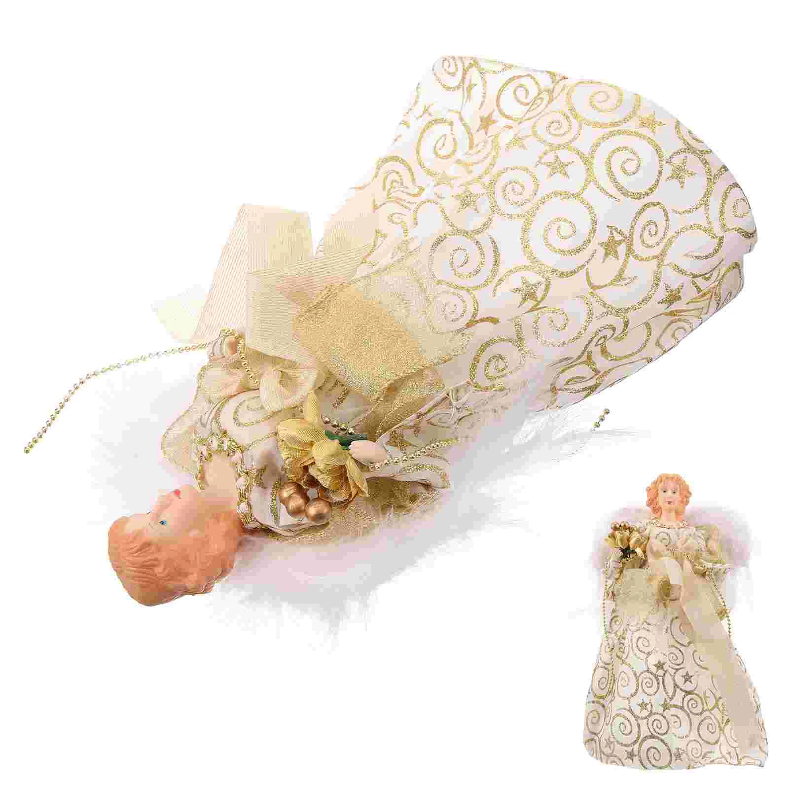 Фигурки ангелов принадлежности для украшения рождественской елки плюшевые