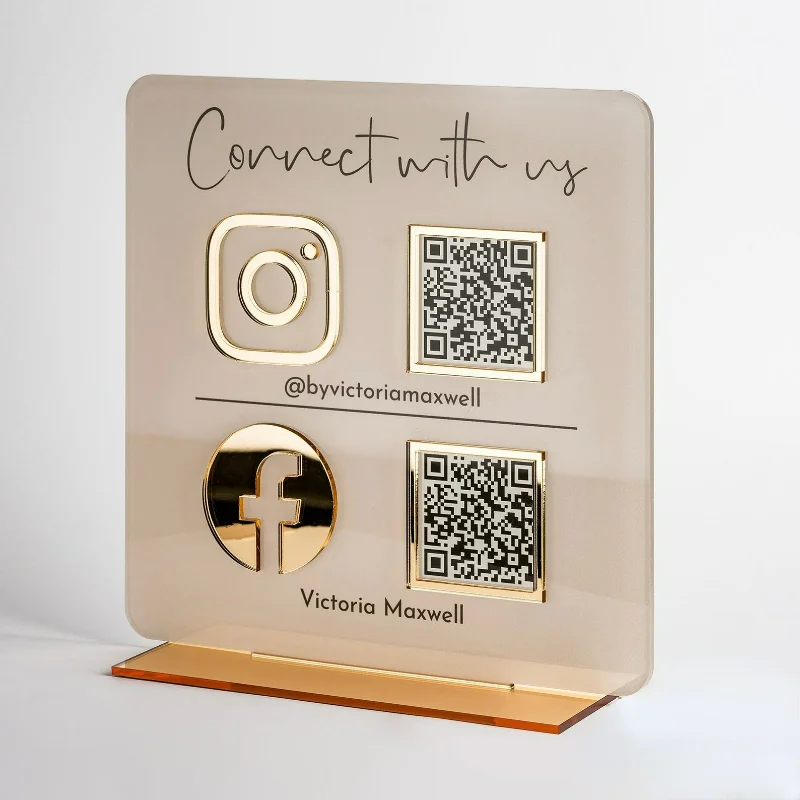 

Мульти-QR-код для бизнеса, Instagram, Facebook, социальных сетей, знак, сканирование бизнеса, чтобы оплатить Venmo Cashapp Zelle, знак обзора Google