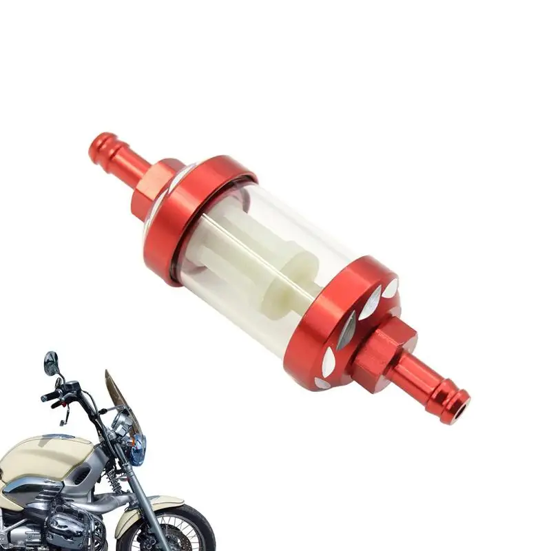 

Motorcycle Inline Filter 6/8mm Glass Inline Filter Motorcycle Refitting Accessories Flexible Transparent Oil Filter Multi-use