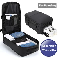 travel backpack large backpack shoulder bags dry wet pocket with independent shoes bag waterproof usb charging mochila rucksack