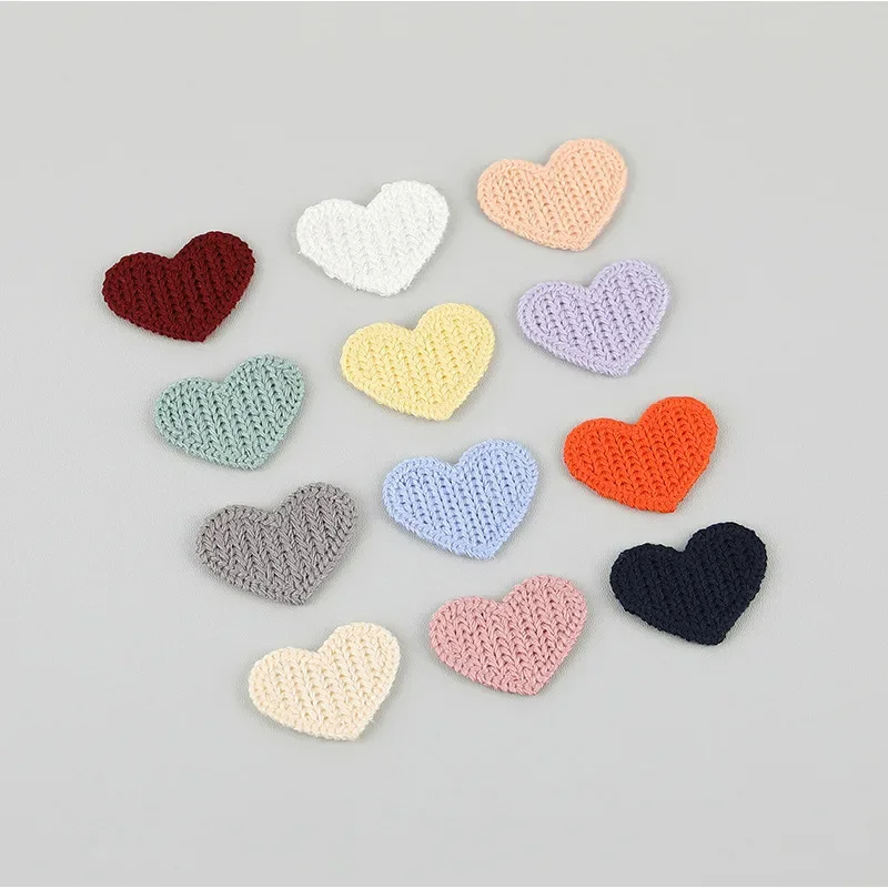 Аппликации в виде сердца для детской одежды шапки обуви нашивок шитья декора