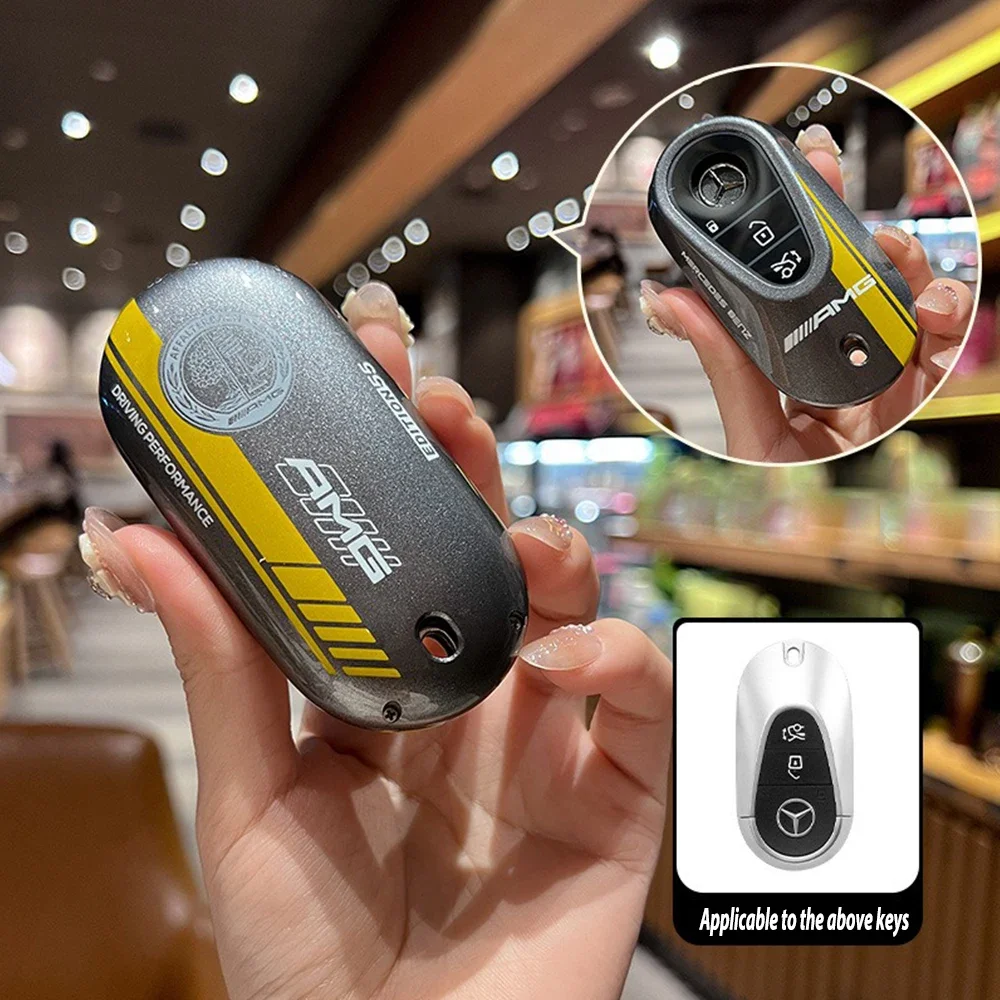 

Чехол для автомобильного ключа, защитный чехол для Mercedes Benz AMG C S Class W206 W223 S350 C260 C300 S400 S450 S500, аксессуары для ключей