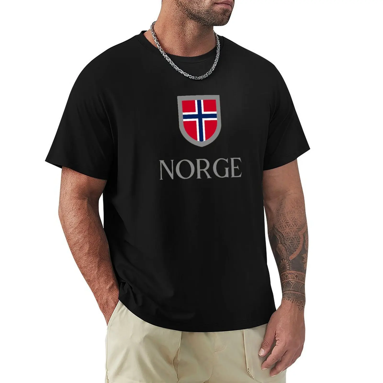 Фото Футболка Norge Grey 2 Alt, повседневная футболка к Дню Благодарения №1