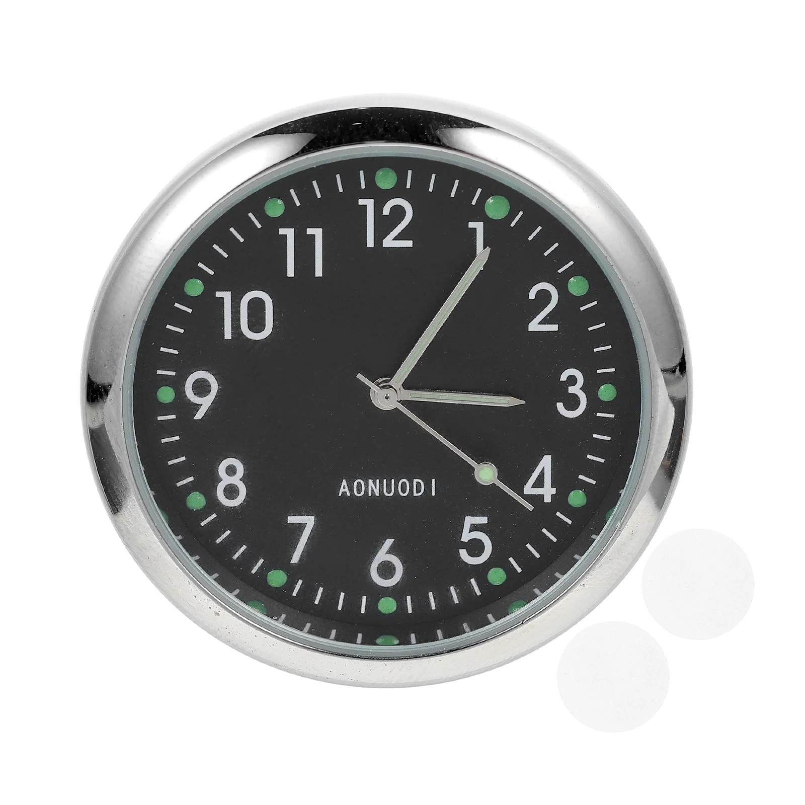 

Stick On Clock Decorative Car Clock Metal Car Clock Digital Car Clock for Decor