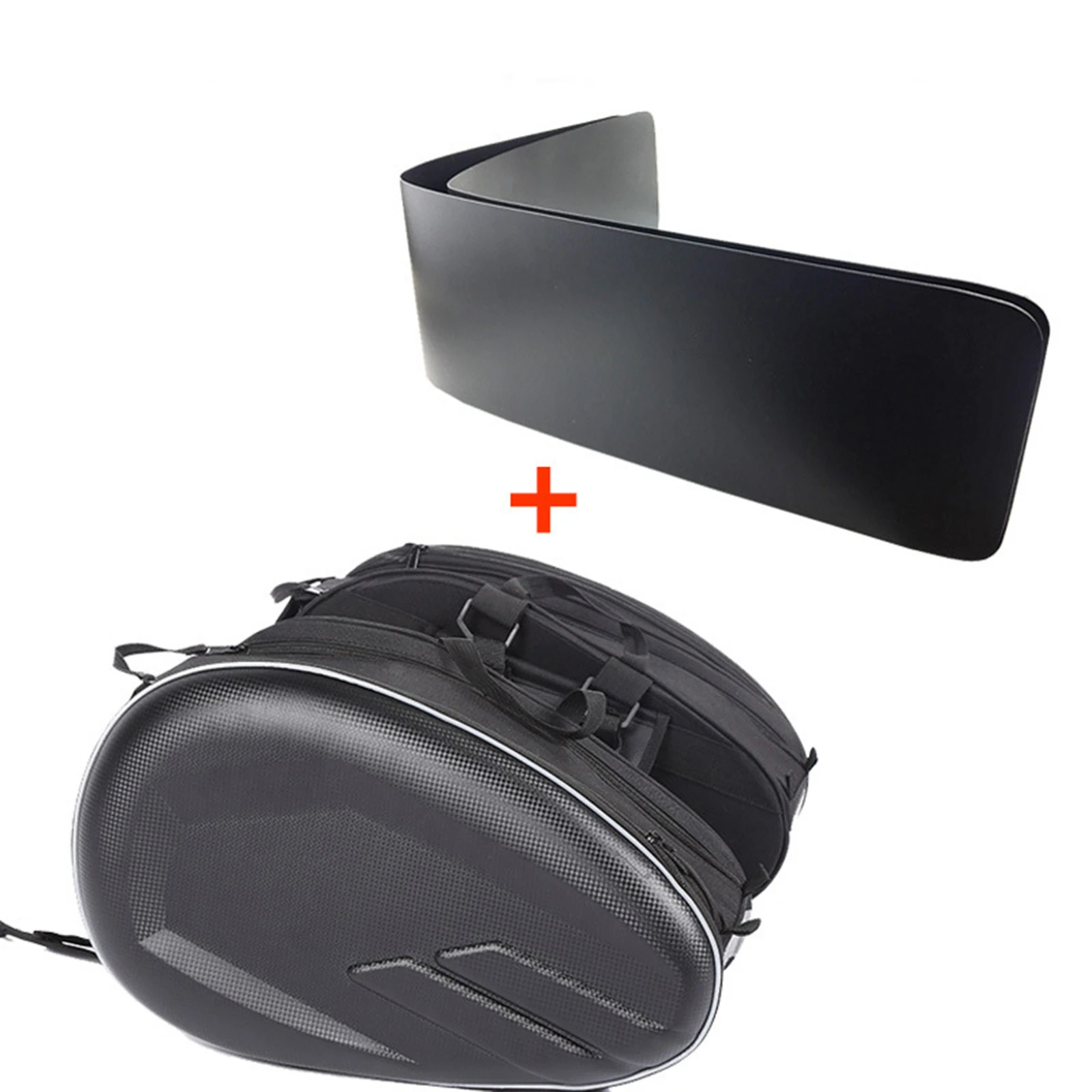 Мотоциклетная седельная сумка универсальная боковая расширяемая 36L-58L с дождевыми чехлами.