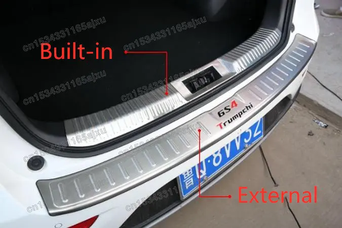 

Стайлинг автомобиля для Trumpchi GS4 2015-2019 Высококачественная защитная пластина порога багажника из нержавеющей стали для защиты от царапин