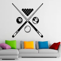 billiard pool wall stickers snooker sports game table ball decal home interior design art murals boy bedroom living room