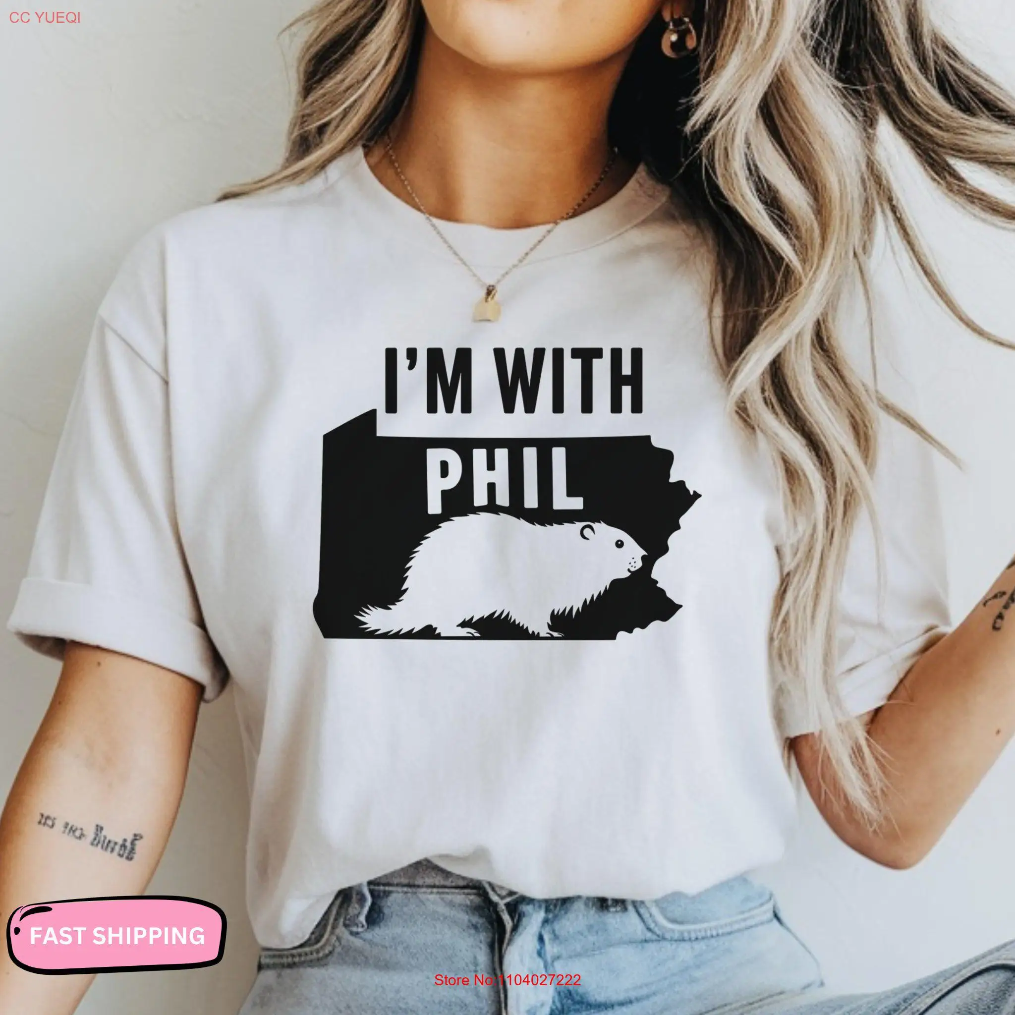 Футболка День грунда Я с Филом Забавный комплект для фанатов SpringMug длинными или