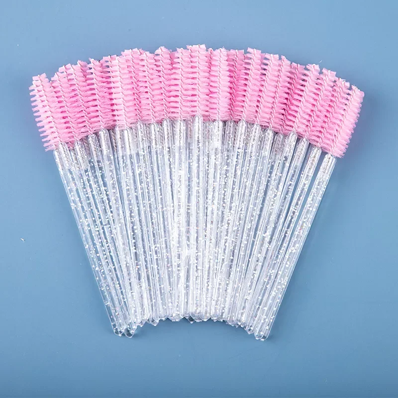 

50/100Pcs/Pack New Good Quality Disposable Eyelash Eye Lash Makeup Brush Mini Mascara Wands Brush Eyelash Extension Tool