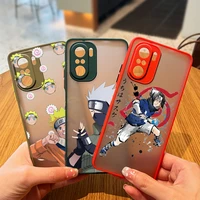 anime naruto cute for xiaomi redmi 10 9 9a 9c 9at 8 8a 7 7a 6 6a 5 plus 4x 2022 frosted translucent hard phone case coque cover