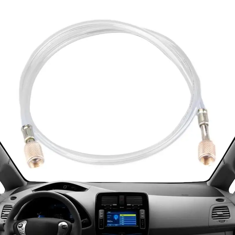 

AC Charging Hoses Tube Transparent Fluorinated Tube 1/4SAE Thread For R410 R134 R22 1.2m Length Tube HVAC Hoses Transparent