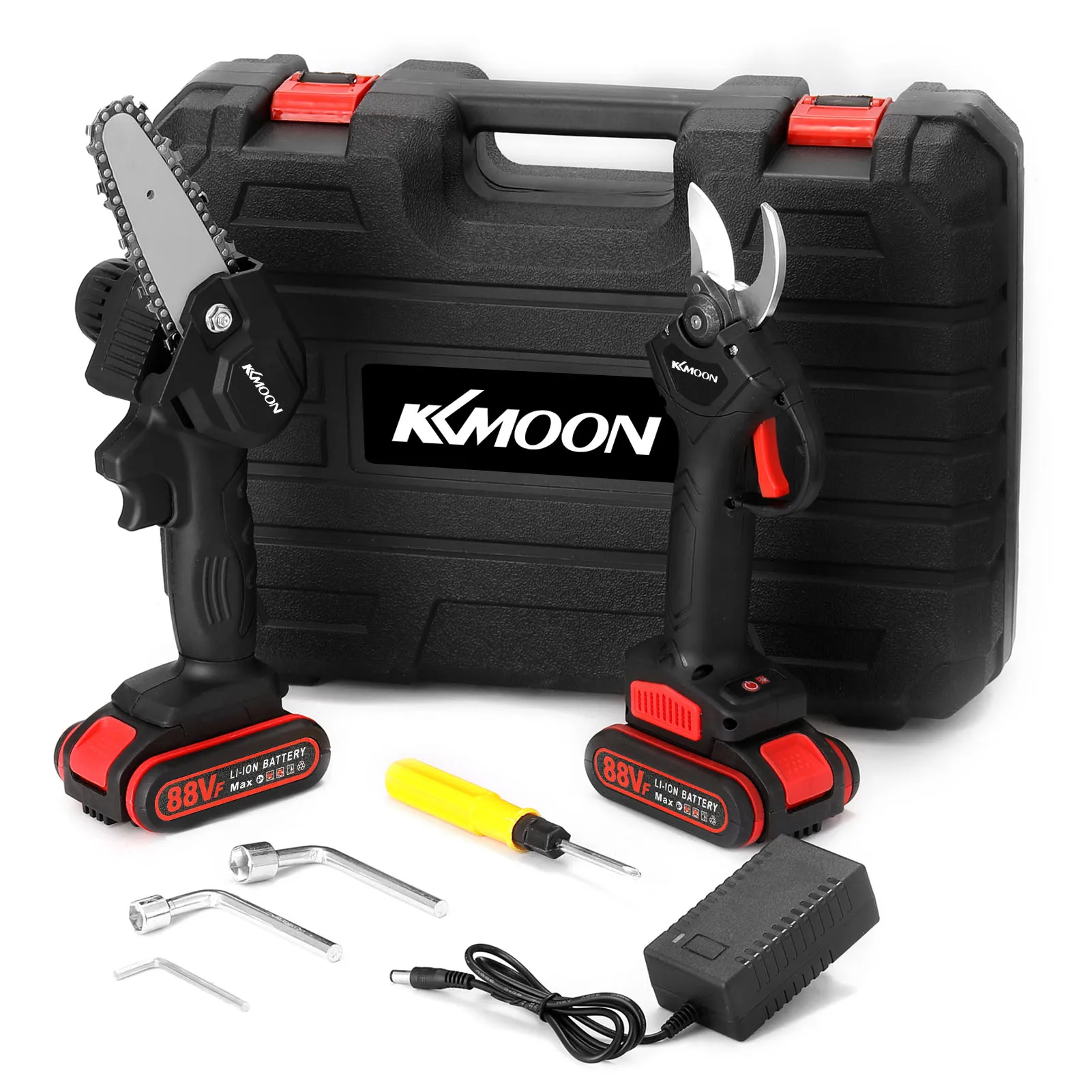 KKmoon 21V 30mm Cordless Electric Pruner 88VF Pruning Shears Efficient Fruit Tree Bonsai Branche Cutter Landscaping Tool - купить по